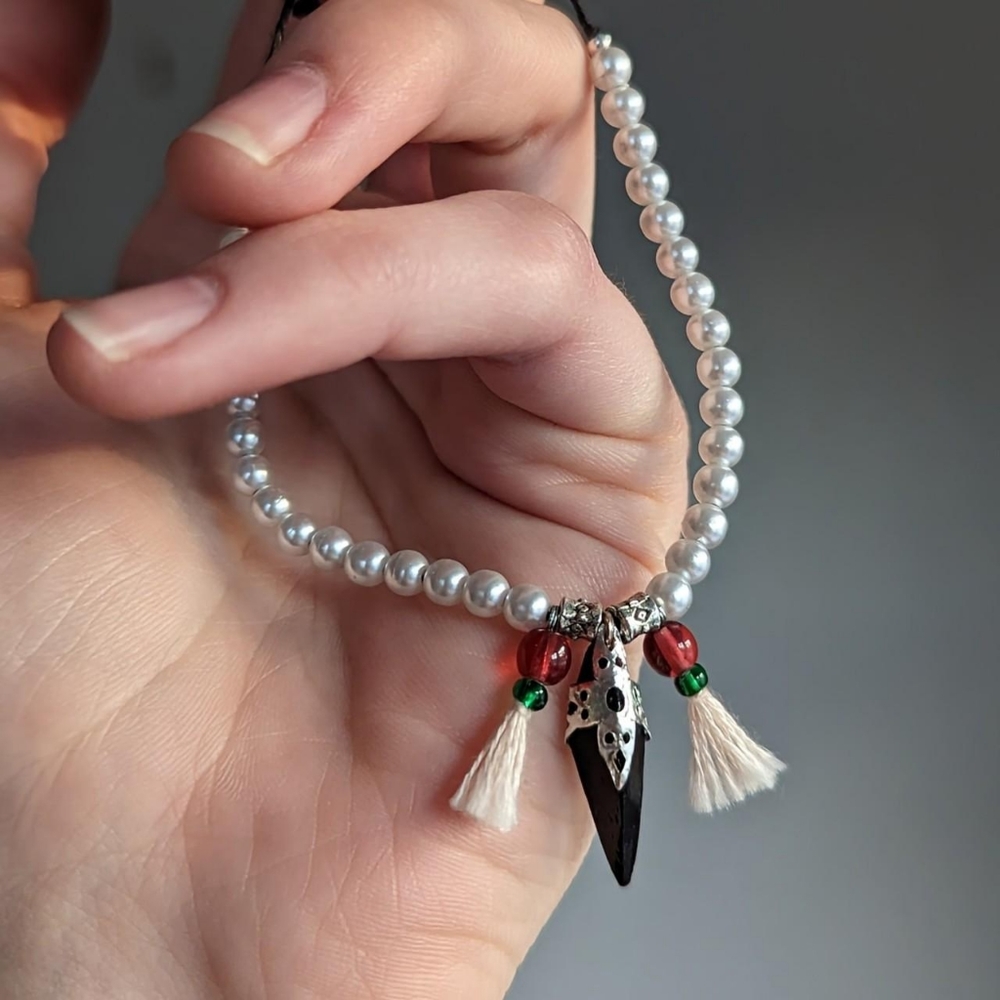 Beaded Genshin Impact Xiao inspired bracelet